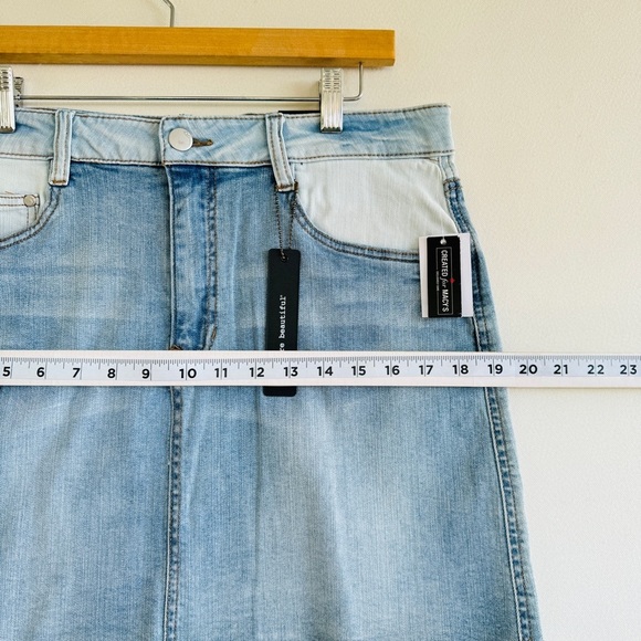 Dollhouse Womens Denim Mini Skirt Blue Size Juniors 15 Casual Summer Vacation - Picture 6 of 8